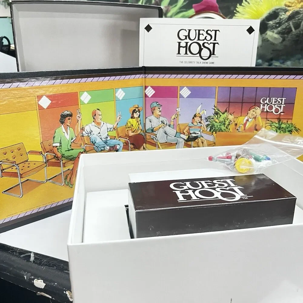 VTG Guest Host Complete Board Game Celebrity Talk Show Edition Ages 12+ Rainbow